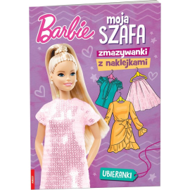 Barbie Moja szafa Zmazywanki z naklejkami