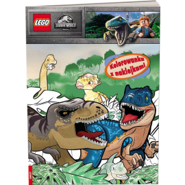 Lego Jurassic World Kolorowanka z naklejkami