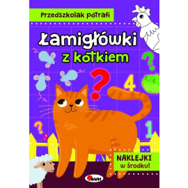 Przedszkolak potrafi Łamigłówki z kotkiem