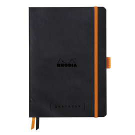 Notes Rhodia Rhodiarama Goalbook black  A5 w kropki Softcover