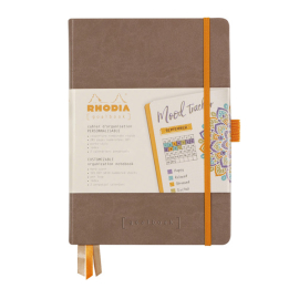 Notes Rhodia Rhodiarama Goalbook taupe A5 w kropki Hardcover