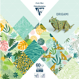 Papier do origami 15x15 cm 60 arkuszy Exotic freshness