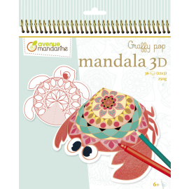 Kolorowanka Graffy Pop Mandala 3D Zwierzęta morskie