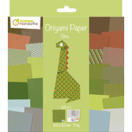 Papier do origami Dino 60 arkuszy
