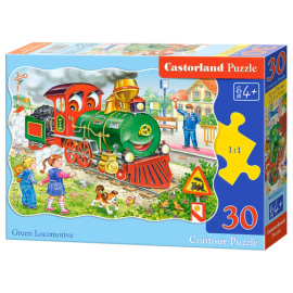 Puzzle Green Locomotive 30