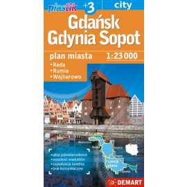 Gdańsk Gdynia Sopot +3 Plan miasta 1:23 000