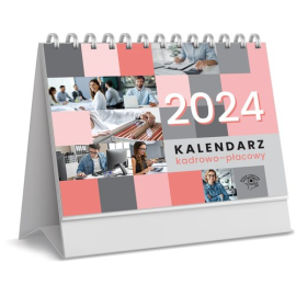 Kalendarz stojący na biurko kadrowy płacowy 2024