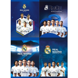 Zeszyt A5 w kratkę 16 kartek Real Madrid 20 sztuk mix