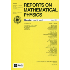 Reports on Mathematical Physics 81/3 2018 Kraj