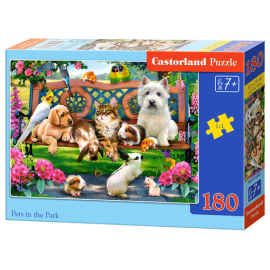Puzzle 180 Zwierzęta w parku B-018444