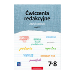 Język polski ćwiczenia redakcyjne zeszyt ćwiczeń klasa 7-8 część 2 szkoła podstawowa 179004