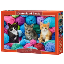 Puzzle Kittens in Yarn Store 1000