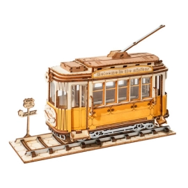 Drewniane Puzzle 3D Tramwaj