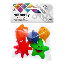 Rubberky Zwierzaki morskie do kąpieli 5 sztuk