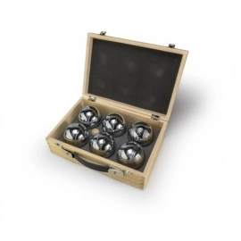 Gra plenerowa Boule/Petanque w drewnianej skrzynce