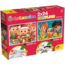 Cocomelon Puzzle podłogowe 2x24 Dzień zaczyna się od piosenki