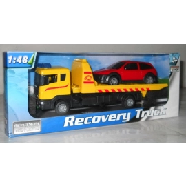 Auto Teama 1:48 Laweta pomoc drogowa Skania żółta