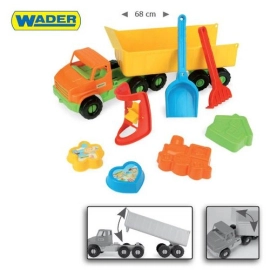 City Truck z naczepą 68 cm z kpl. do piasku.