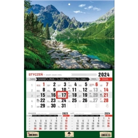 Kalendarz 2024 jednodzielny Morskie Oko