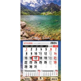 Kalendarz 2024 jednodzielny mini z magnesem tatry KTJ-2 mini v7