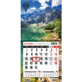 Kalendarz 2024 jednodzielny mini z magnesem Morskie Oko KTJ-2 mini v14