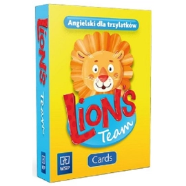 Język angielski Lion's Team CARDS przedszkole Trzylatek